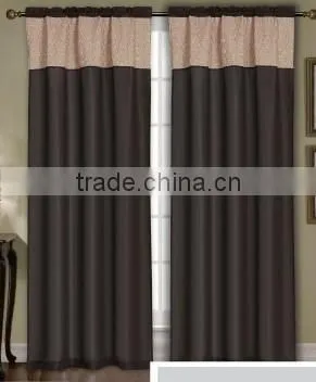 Solid Color Faux Silk Curtains With Matching Color Curtain Clip Quality Choice photo-2