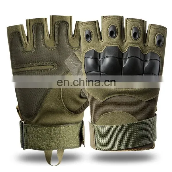 Hard Knuckle Fingerless Half Finger Climbing Outdoor Sport Workout Hunting Shooting Combat Tactical Gloves photo-3