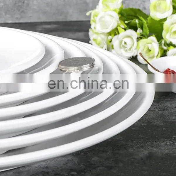 Restaurant Hotel Supply Unbreakable Super Ware Ceramic Like Melamine Dinner Set photo-3