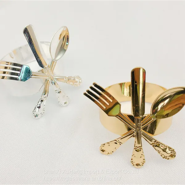 Popular Wholesale Cutlery Designed Napkin Rings for Holiday Party Dinner Wedding photo-5