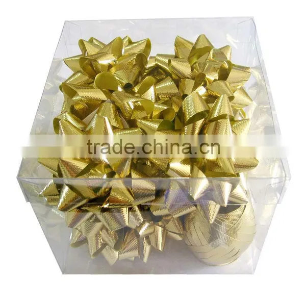 Metallic Decoration Ribbon Set:ribbon Egg and Star Bow for Christmas, Party, Holiday photo-5