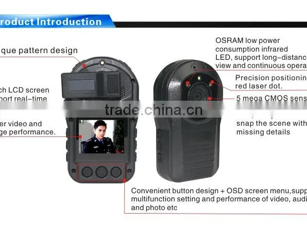 1080P Full HD Police Camera With Wifi 2 Inch Police Video Recorder Quality Choice photo-3