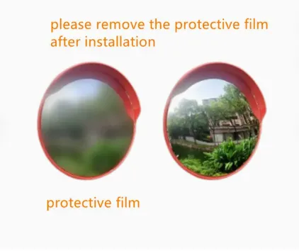Bubble Convex Mirror for Blind Spot Safety - Round Security Mirror for Indoor and Outdoor Use photo-4