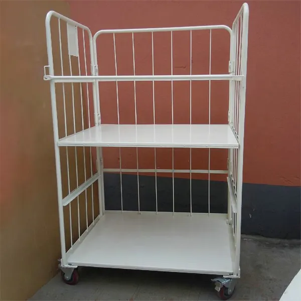 Steel Platform Trolley for Metal Logistics and Warehouse Tool Organization