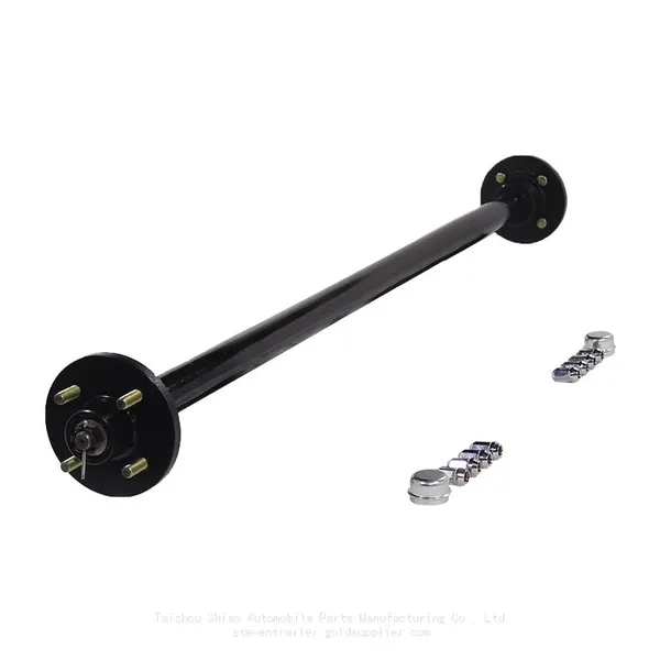 2000 Lb, 4‑Hole | Trailer Chassis Hub, Axle Spindle, Axle Assembly, Rear Axle Hub End For Towable RV, Light-Duty Trailer, Food Camping Trailer photo-2