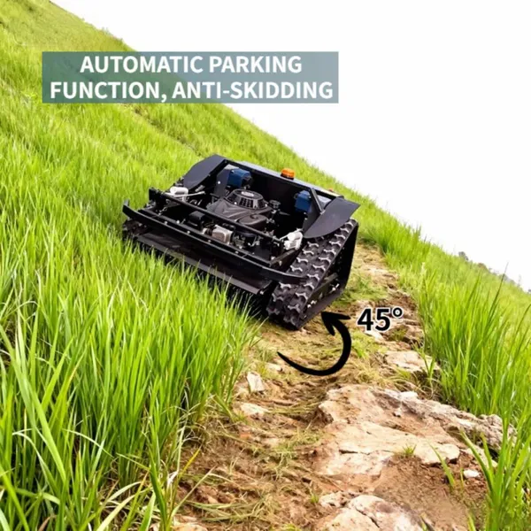 Wireless Radio Control 200M Range Crawler Weeding Machine Brushless Walking Motor Engine Gearbox 600mm Cutting Width Lawn Mower photo-4