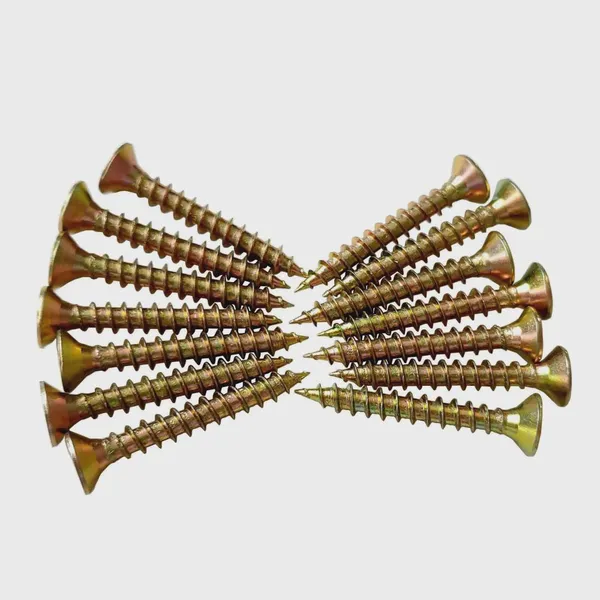 Chipboard Screws for Furniture Assembly Yellow Zinc Plated Pozi Drive High Torque Full Sizes Available photo-3