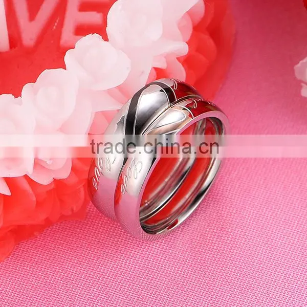 Fashion Ring New Stainless Steel Ring Alloy Ring Wedding Ring Silver Wedding Ring Couple Ring photo-5