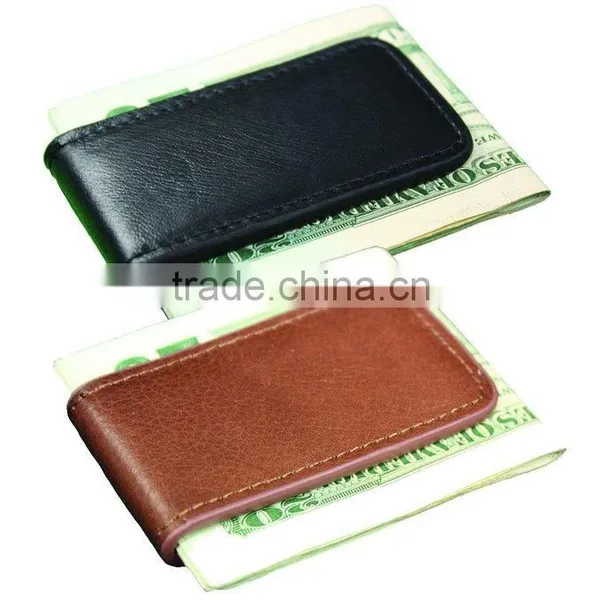 Mini Genuine Leather Money Clip Holder photo-2