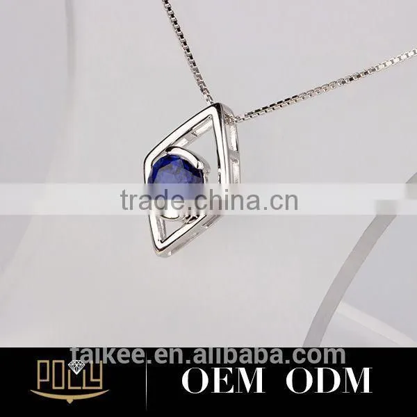 Hot Sale Fashion 925 Silver Jewerly American Diamond Necklace Sets photo-3