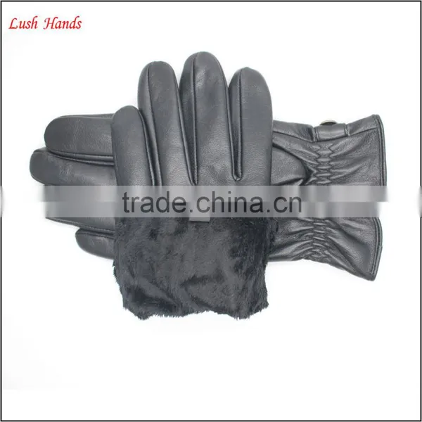 Boys Fashion Dress Gloves With Genuine Leather Belts photo-6