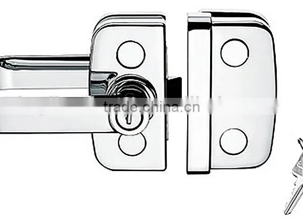 SKG-03D South America Standard Door Lock, Handle Key Type Glass Door Lock photo-3