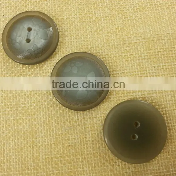 Laser Logo Resin Button --FB007 photo-2