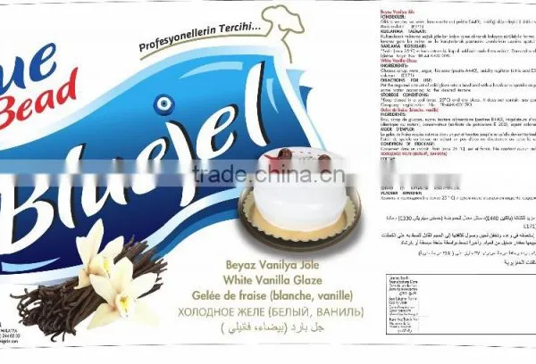 Blue Bead White (Vanilla) Cold Glaze Jelly For Pastry, Cakes photo-4