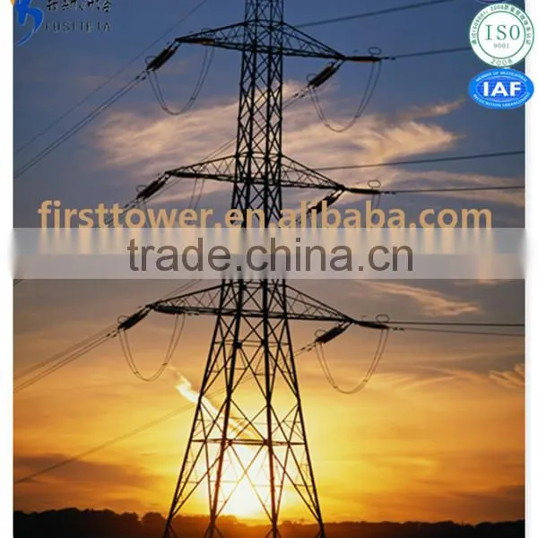 High Quality Steel Power Transmission Line Tube Tower With Iron Structure photo-2