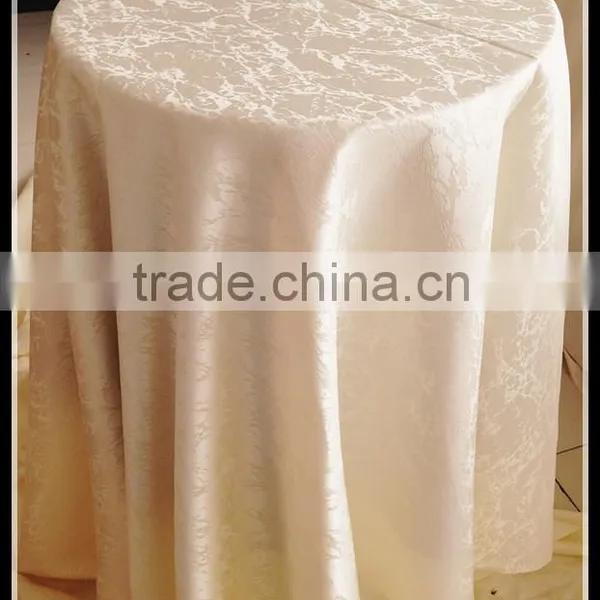 Good Quality Cotton Feeling Jacquard Tablecloth for Wedding Party