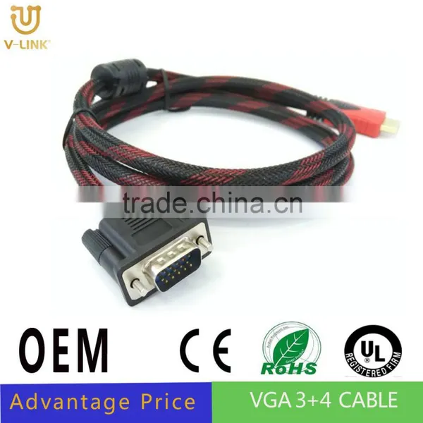 Hot Seller S-video to Hdmi Cable Wholesale Hdmi to Vga Splitter Cable photo-2
