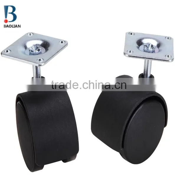 Shenzhen Good 2-inch Nylon Medium Duty Furniture Caster With Top Plate photo-3