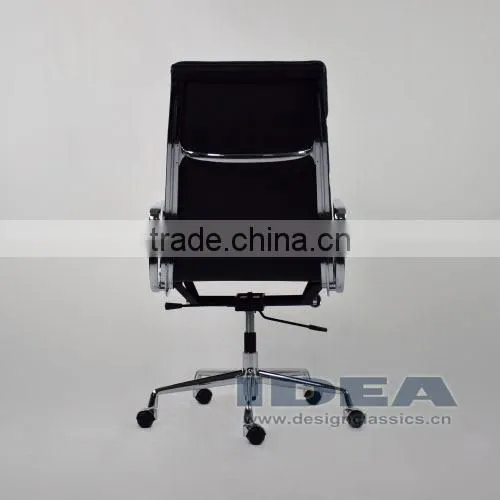 Replica Charles Soft Pad Office Chair - Black Color Genuine Leather photo-6