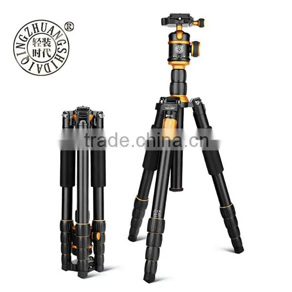 Q888 Aluminum Portable Tripod for Digital Dslr Video Film Shooting Camera Tripod Stand With Panoramic Ballhead Tripod Bag photo-2