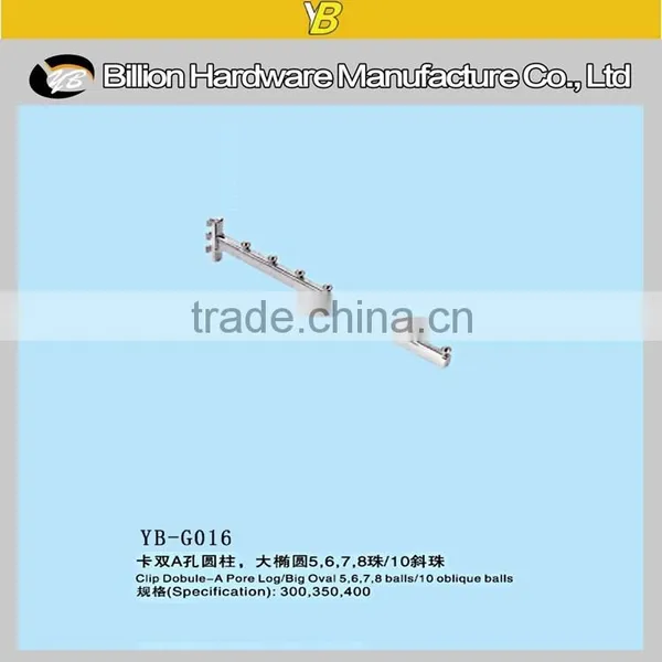 China Fashion Factory Clothes Store Hanging Display Hook on Slot Hook Quality Choice photo-2