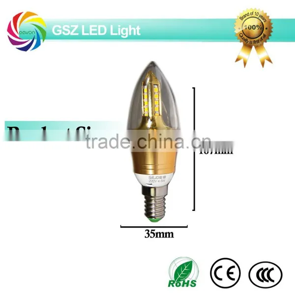 GSZ 5W 360 Degree High Quality Led Candle Light Bulb With CE ROHS photo-5