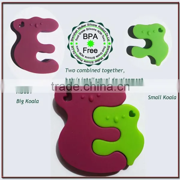 Custom Silicone Teether Jewelry/Baby Chew Sensory Soft Toys photo-4