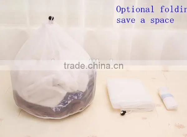 YIWU RODA 100%polyester Fine Mesh Durable Draw String Washing Bag photo-3