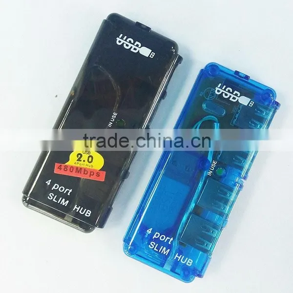 USB 4port Slim Hub Usb 2.0 Transparent Hub Funny Usb Hub