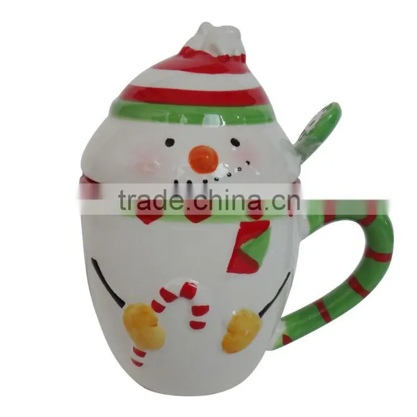 Christmas Ceramic Mug With Special Design and Spoon photo-2