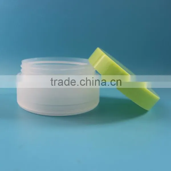 100ml 3.3oz Frost Double Wall PET Plastic Empty Jar Container for Cosmetic photo-2