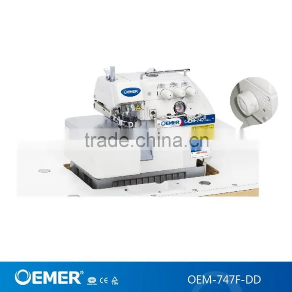 OEM-747F-DD Direct Dirve 4 Thread Overlock Industrial Sewing Machine Good Price