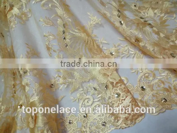 High Quality French Lace Fabric African Bridal Lace Fabrics Embroidery Lace Fabric for Wedding Dress photo-4