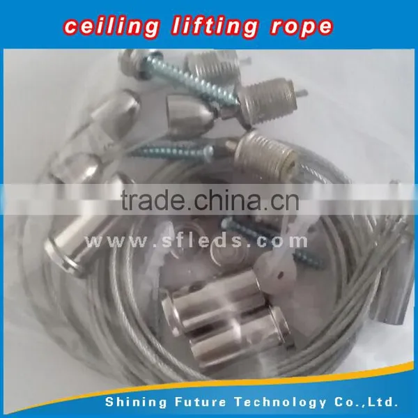 Led Board LED Panel Light Lifting Rope/LED Light Hanging Kit With Wire Rope photo-5