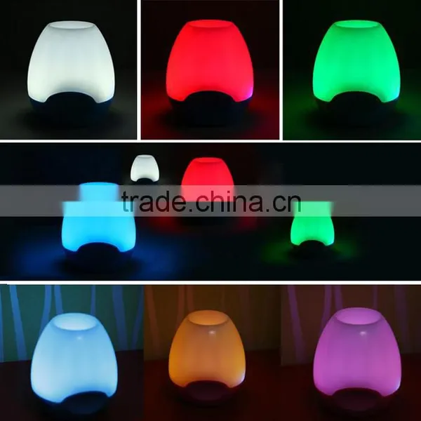 Smart Bluetooth Speaker RGB LED Light Lamp Colorful Night Light Lantern TF 3.5mm Audio Input Smart APP photo-4