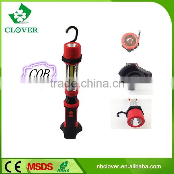 6V 1W Led +3W COB LED Super Bright Cob Led Work Light With Magnet and Hook