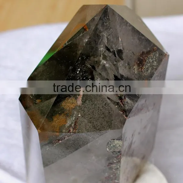 5.4kg Natural Rock Green Phantom Crystal Point Chorite Quartz Crystal Wand photo-4