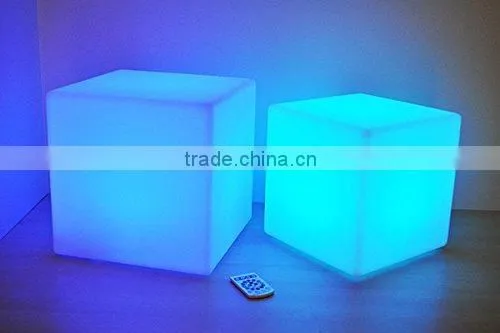 Rechargeable LED Light Cube Chair, Indoor & Outdoor Garden Party Pool Wedding Mood Colorful Lights With Remote Control photo-3
