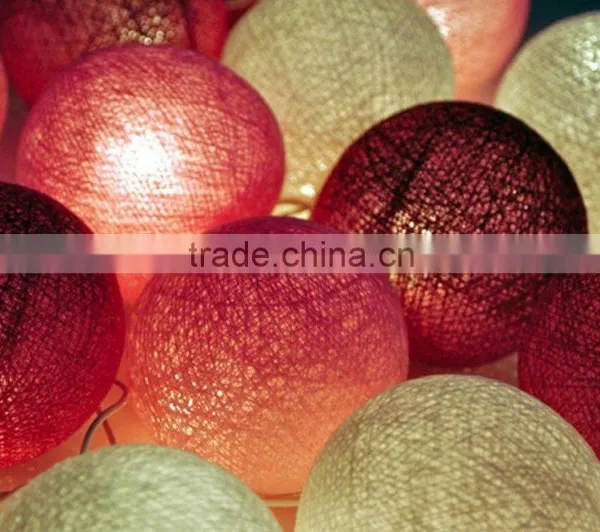 Home Decoration Outdoor E27 Lamp Holder Light String Cotton String Light Balls photo-3