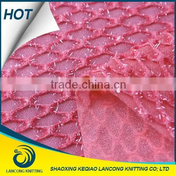 Wholesale Fabric Fashion Dresses Knit Polyester Tricot Mesh Fabric photo-2