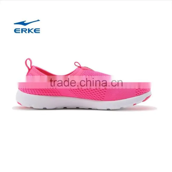 ERKE Summer Womens Cream Color Casual Shoes Breathable Beach Aquatic Shoes for Girls Casual Shoes Full Mesh Upper Couple Syle photo-2