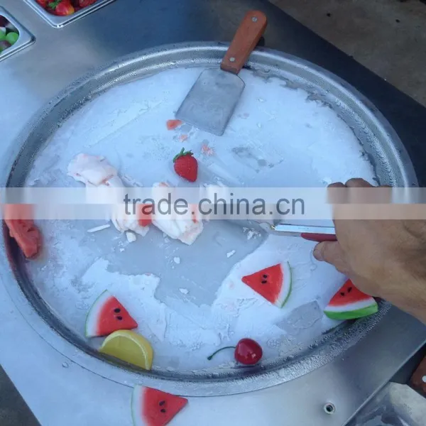 2016 Frozen Yogurt Fruit Instant Ice Cream Rolls Machine With Real Fruits in Thailand photo-2