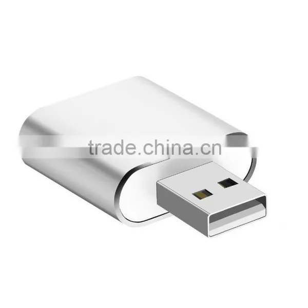 Great for Gifts! External USB Audio Adapter Sound Card With Stereo Headphone/Speaker and Mono Microphone Jacks(Aluminum Casing) photo-4