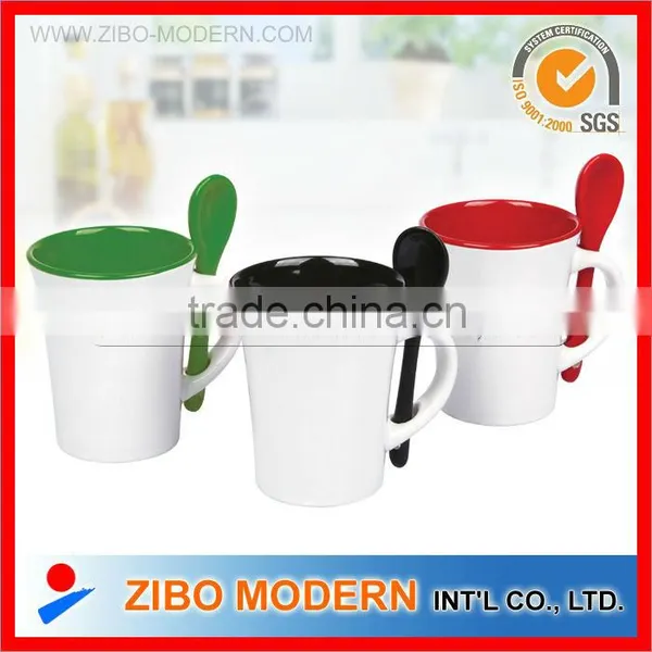 Ceramic Mug With Spoon photo-3