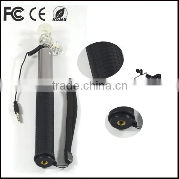 Light-weight Compatible Selfie Cable Selfie Stick Professional Video Camera Stand for Ios Android