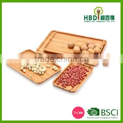 China Suppliers Bamboo Wooden Food Plate,home Decoration Rectangle Dinner Plate,hotel Used Dinner Plates Wholesale photo-3
