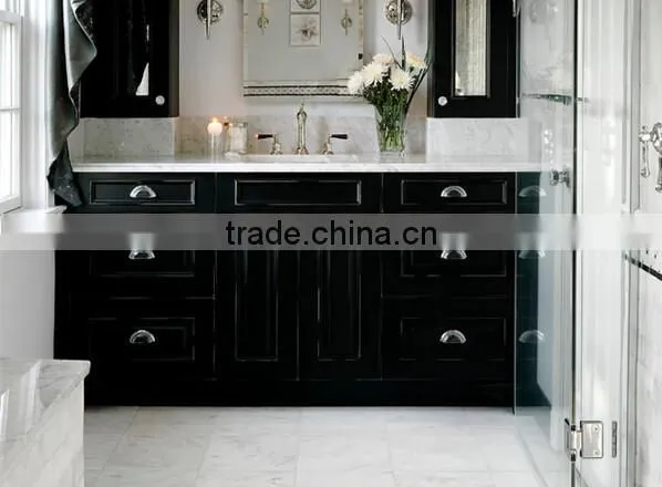 Modular European Style Wood Rotating Bathroom Mirror Cabinet photo-6