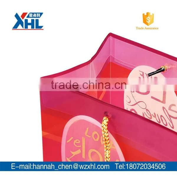 New Design Lovely Heart Full Print Gift PP Bag photo-4