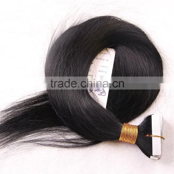 Wholesale Price Qingdao Factory Brazilian Virgin Hair Extension Human Silky Straight Tape In Hair Extension photo-2