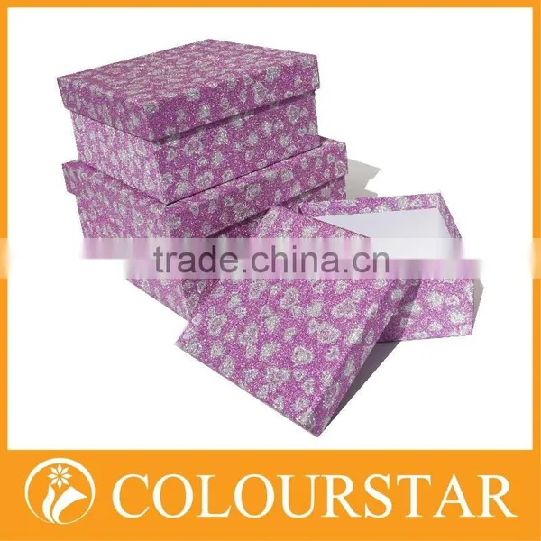 Glitter Gift Glitter Gift Paper Flat Packing Box photo-4